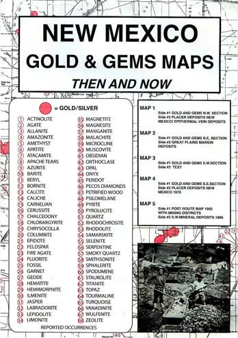 New Mexico gold and gems maps