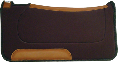 Premium Dark Chocolate Saddle Pad with Fleece Lining - 30 x 28