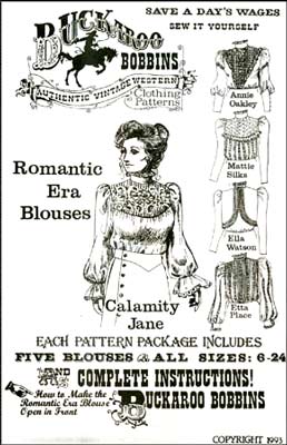 Women's Western clothes Patterns, by buckaroo bobbins